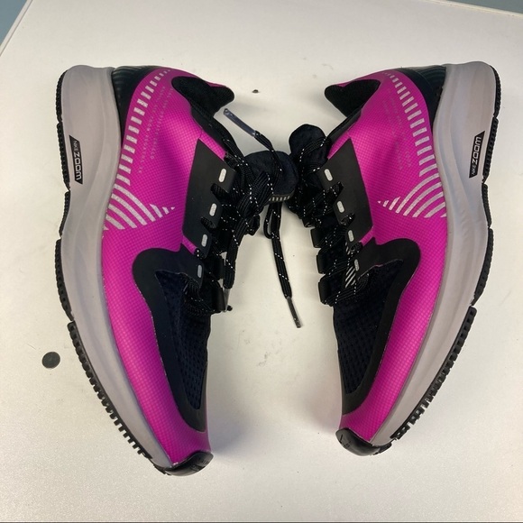 NIKE Sz 5 Zoom Pegasus Run Utility  36 Shield Fire Pink Sneakers - Picture 6 of 12